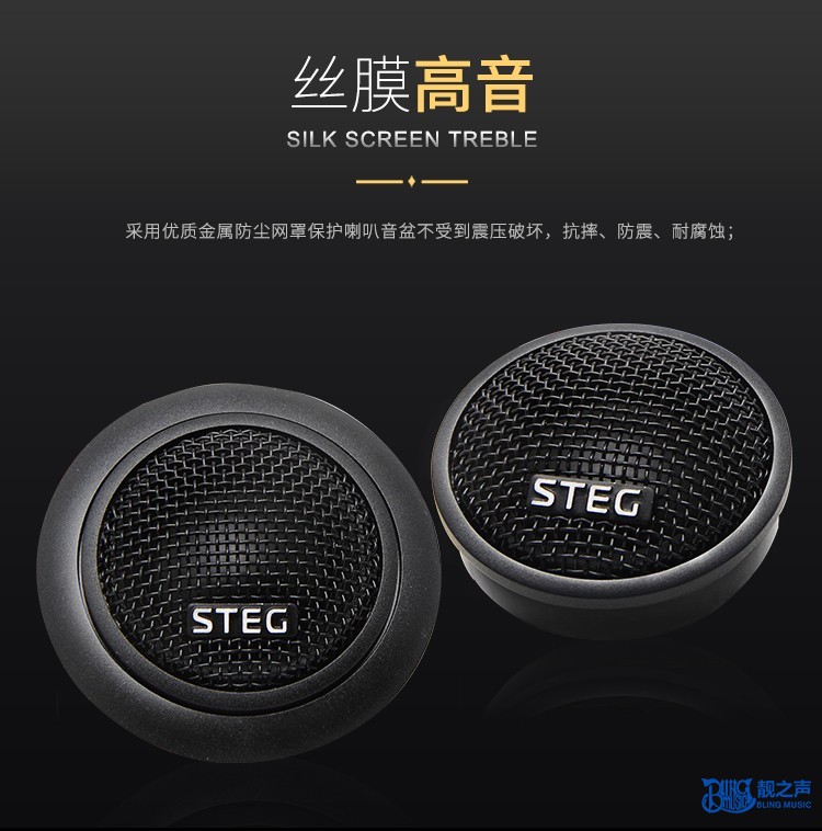 意大利STEG史泰格SQ650C 两分频套装喇叭 中低音 高音